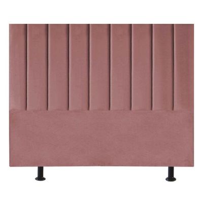 Cabeceira Estofada Cama Casal Queen 160 Cm Paolla Veludo rosê