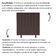 Cabeceira Estofada De Cama Casal Box 140 Cm Maisa Corino marrom