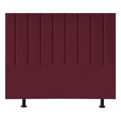 Cabeceira Estofada Cama Casal Queen Size 160 Cm Paolla Suede bordô