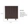 Cabeceira Estofada Cama Box Solteiro 90 Cm Taís Suede marrom