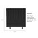 Cabeceira Estofada Cama Box Solteiro 90 Cm Taís Linho preto