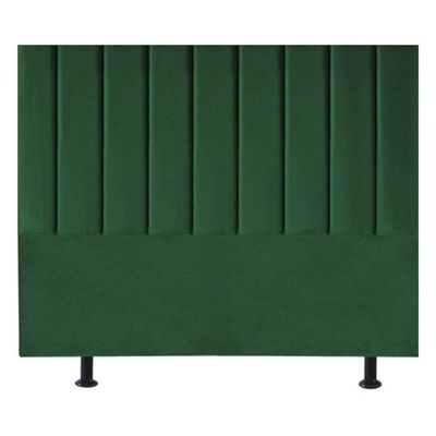 Cabeceira Estofada Cama Box King 195 Cm Paolla Suede verde