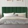 Cabeceira Estofada Cama Box King 195 Cm Paolla Suede verde