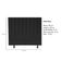 Cabeceira Estofada Cama Box King 195 Cm Paolla Linho preto