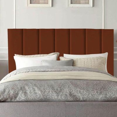 Cabeceira Estofada Cama Box Casal 140 Cm Paolla Veludo terracota