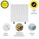 Cabeceira De Cama Solteiro Box 100 Cm Maisa Suede branco
