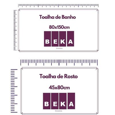 Jogo Toalhas Itália Soft 1 Banho 1 Rosto Super Grossa Beka Azul