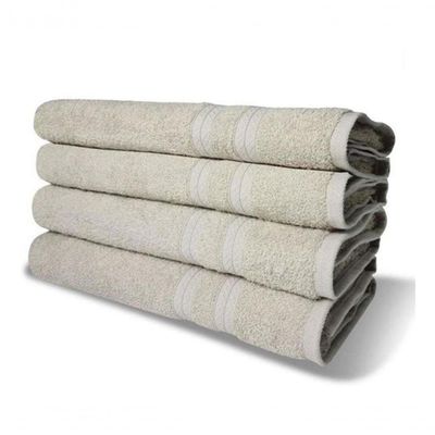 Kit 8 Toalhas De Banho Lisboa 430g/m 80x150cm Bege