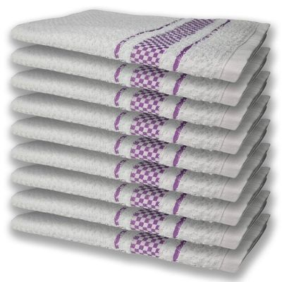 9 Panos De Prato Atoalhado Felpudo Premium Roxo