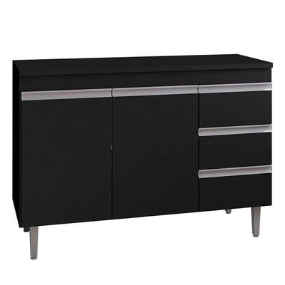 Balcão De Pia Andréia 100 Cm Preto - Ajl