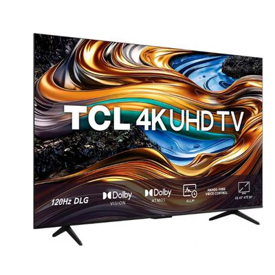 Smart TV 50 UHD 4K TCL P755 LED com Google TV, Dolby Vision e Atmos, HDR10+, Wi-Fi, Bluetooth, Google Assistente e Design sem Bordas Preto / Bivolt