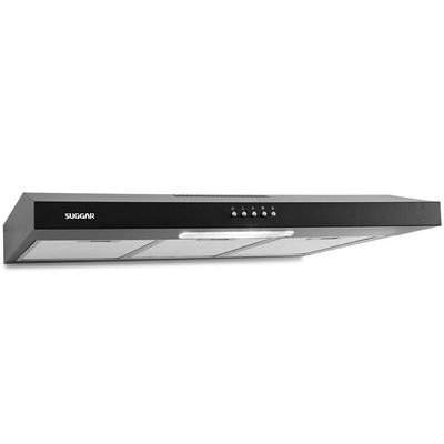 Depurador Slim Suggar DPS181PT 80cm 3 Velocidades Preto 110V