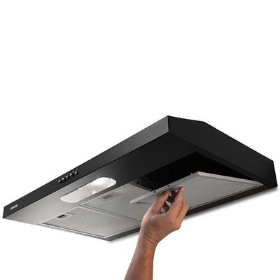 Depurador Slim Suggar DPS181PT 80cm 3 Velocidades Preto 110V