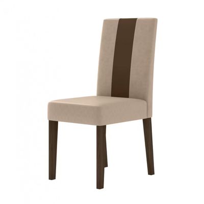 Conjunto Sala de Jantar Mesa com 4 Cadeiras Belle Poliman Amêndoa