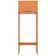 Armário de Geladeira Bartira Cristal MDP 15mm com 1 Porta e Lateral - 80cm de largura Lâmina Mel