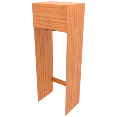 Armário de Geladeira Bartira Cristal MDP 15mm com 1 Porta e Lateral - 80cm de largura Lâmina Mel