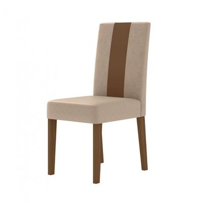 Conjunto Sala de Jantar Mesa com 4 Cadeiras Belle Poliman Carvalho
