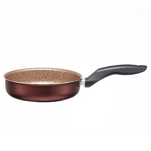 Frigideira Reta Antiaderente Marcolar Dolce Marrom 24cm Frigideira Reta Antiaderente Marcolar Dolce Marrom 24cm