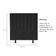 Cabeceira Estofada De Cama Casal Box 140 Cm Maisa Linho preto