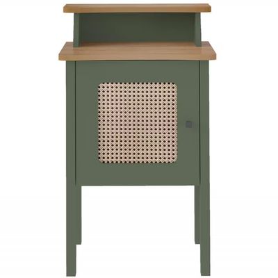Mesa de Apoio Artely Charlotte com 1 Porta Menta/Carvalho