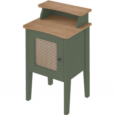 Mesa de Apoio Artely Charlotte com 1 Porta Menta/Carvalho
