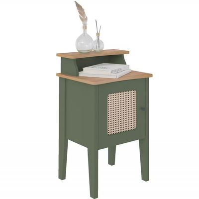 Mesa de Apoio Artely Charlotte com 1 Porta Menta/Carvalho
