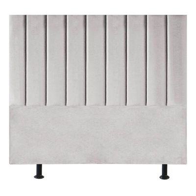 Cabeceira Estofada Cama Casal Queen Size160 Cm Taís Linho cinza Claro