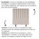 Cabeceira Estofada De Cama Casal Box 140 Cm Taís Corino bege
