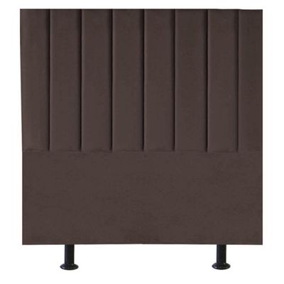 Cabeceira De Cama Solteiro Box 100 Cm Taís Suede marrom