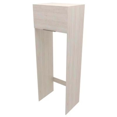 Armário de Geladeira Bartira Cristal MDP 15mm com 1 Porta e Lateral - 80cm de largura Freixo