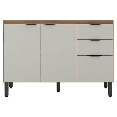 Balcão Para Pia Firenze 120 Cm Amêndola Touch Nude Prime Tx - Demóbile