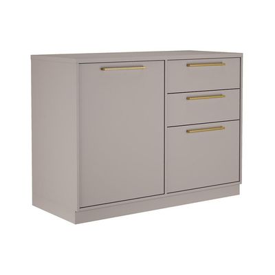 Cozinha Completa Itatiaia Essence 4 peças com 8 portas e 4 gavetas 223cm de largura Cinza