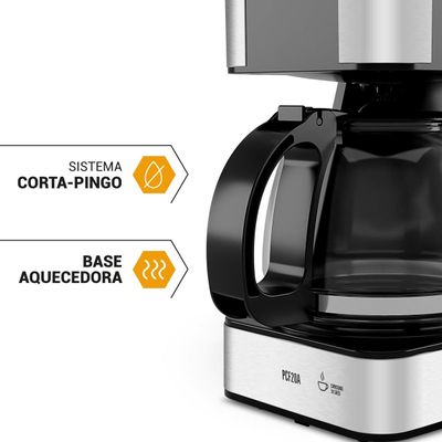 Cafeteira Philco PCF20A 720ml 20 Cafezinhos 650W 127V