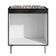 Balcão Cooktop Andréia Preto Fosco - Ajl