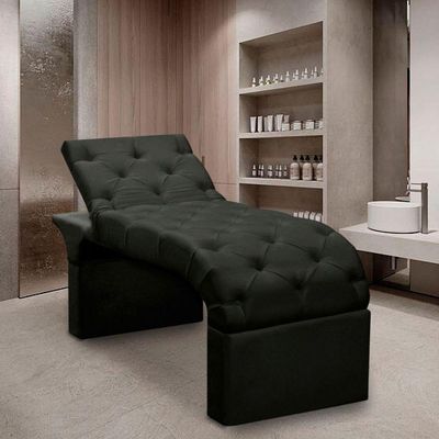 Maca Estofada Estética Cílios Regulável Spa Veludo Ana preto