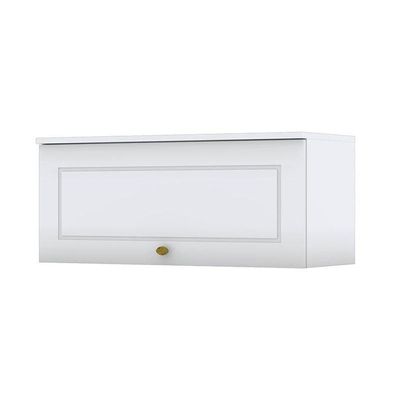 Armário Aéreo 1 Porta Basculante 80 Cm Nova York Branco Hp - Henn