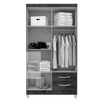 Berço Americano Mirelle E Guarda Roupa Ternura Baby 4 Portas Branco Brilho - Incorplac