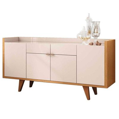 Buffet Ambiente Melodia Off White Cinamomo - Hb Móveis