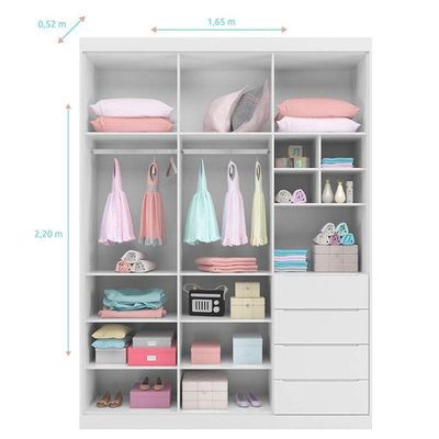 Quarto De Bebê Blenda Com Berço Multifuncional Cleo Branco Acetinado - Phoenix