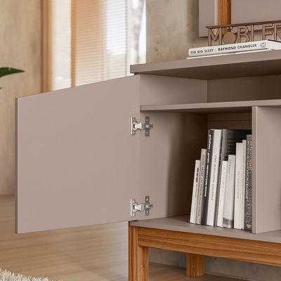 Rack para TV até 70 Mobler Charlote Grigio/Cinamomo