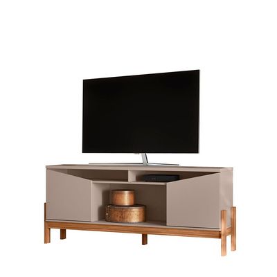 Rack para TV até 70 Mobler Charlote Grigio/Cinamomo