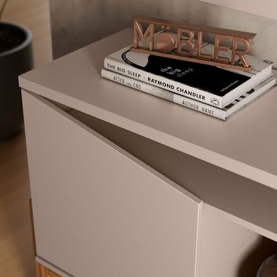 Rack para TV até 70 Mobler Charlote Grigio/Cinamomo