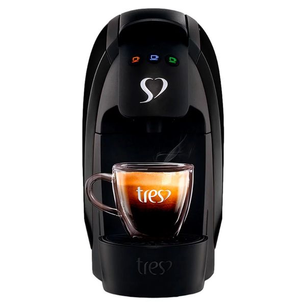 Cafeteira Elétrica Espresso Três Corações Luna Preta - 220V