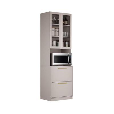 Cozinha Completa Itatiaia Essence 6 peças com 11 portas e 5 gavetas 360cm de largura Cinza