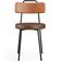 Cadeira Decorativa Estofada Para Sala De Jantar Barcelona L02 Couríssimo Camel Marrom - Lyam