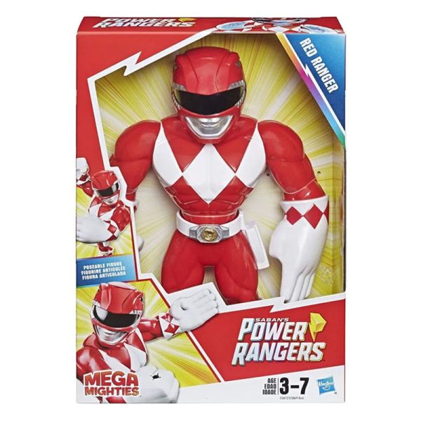 Boneco Power Rangers Mega Mighties Ranger Vermelho - Hasbro