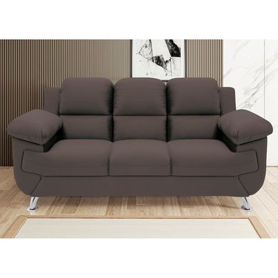 Sofá 2,02 Metros Linoforte Avalon, 3 Lugares, Veludo, Espuma D-33 Capuccino
