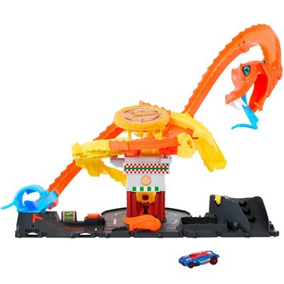 Hot Wheels City Pista Ataque Da Cobra  A Pizzaria - Mattel HTN81