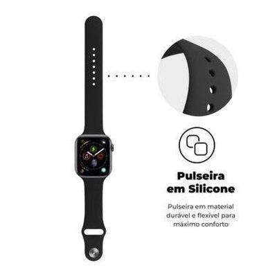 Pulseira para Apple Watch 38 / 40 / 41MM Ultra Fit - Preta - Gshield