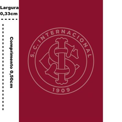 Toalha Social Buettner Jacquard Veludo Futebol Internacional 33cmx50cm Vermelho Scarlet
